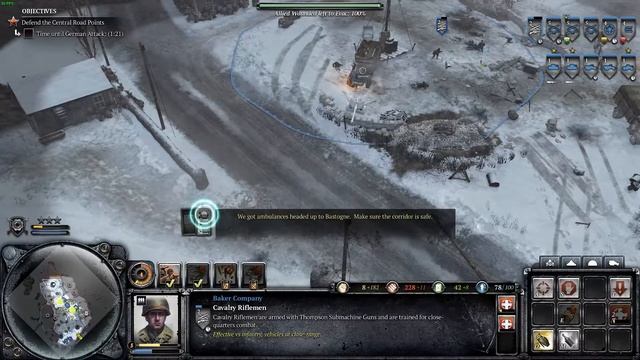 Company of Heroes 2 Ardennes Assault Playthrough Part 3: Bastogne [Hard Difficulty] смотреть онлайн