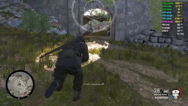 Sniper Elite 4 | GTX 860M | i7 4710 HQ | FPS test смотреть онлайн