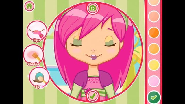 Strawberry Shortcake Berry Beauty Salon Part 4 - iPad app demo for kids - Ellie смотреть онлайн
