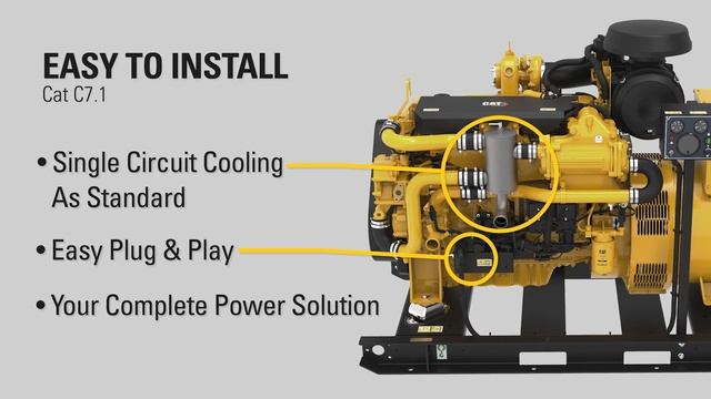 Cat® C7.1 Marine Engine смотреть онлайн