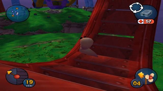 Worms 3D Прохождение #12 Чертовы аттракционы [ЧЕРВЯКИ в 3D] смотреть онлайн