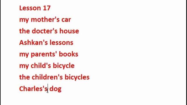 Lesson 17 ('s and of) смотреть онлайн