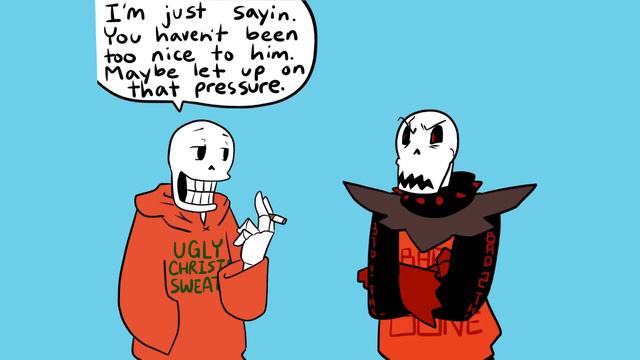 Christmas Party AU Part 4 (The One Where Swap!Papyrus Gives FellPapyrus advice)(Undertale Comic Dub смотреть онлайн