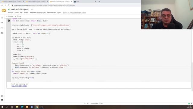 Módulo 15 - Aula 13:Plotly / Dash - Callback + Slider + Text смотреть онлайн