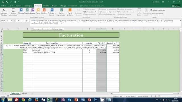 Facturation clients Excel avec gestion de stocks VBA смотреть онлайн