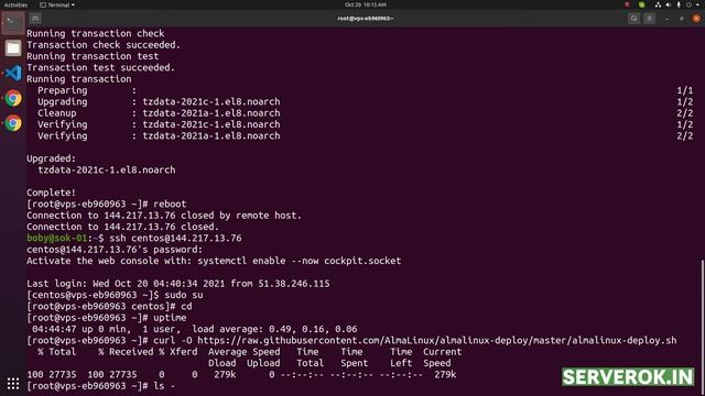 Install AlmaLinux + Cpanel on OVH VPS смотреть онлайн