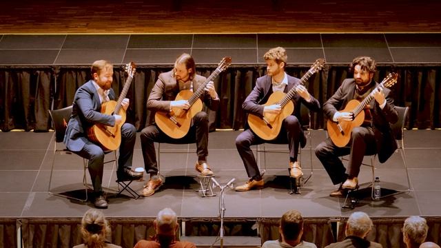 Debussy Arabesque No. 1 - Mela Guitar Quartet смотреть онлайн