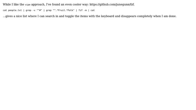 Manually select/unselect lines before forwarding to stdout (3 Solutions!!) смотреть онлайн