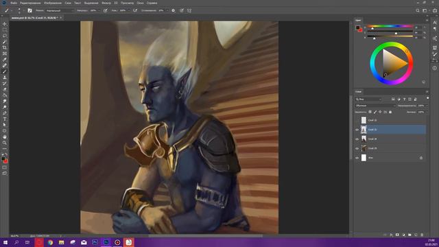 Photoshop painting process Vivec смотреть онлайн