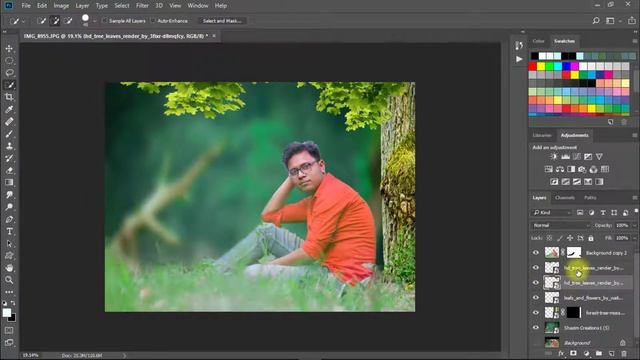 Blur Photo editing Like Very expensive lens background in photoshop ? смотреть онлайн