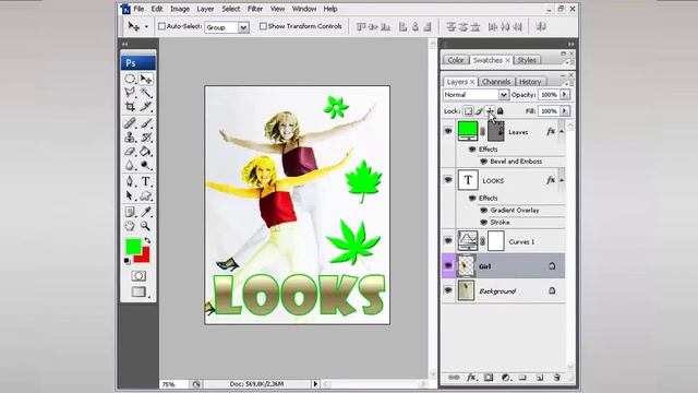 УПОРЯДОЧИВАНИЕ СЛОЕВ - Photoshop (Фотошоп) за один день! - Урок 50 смотреть онлайн