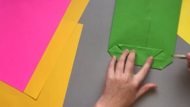Как сделать пакет из бумаги своими руками. ОРИГАМИ ПАКЕТ для подарка. Paper bag. смотреть онлайн