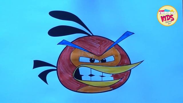 Angry Birds Coloring Pages - Chipirili Kids Coloring Art смотреть онлайн