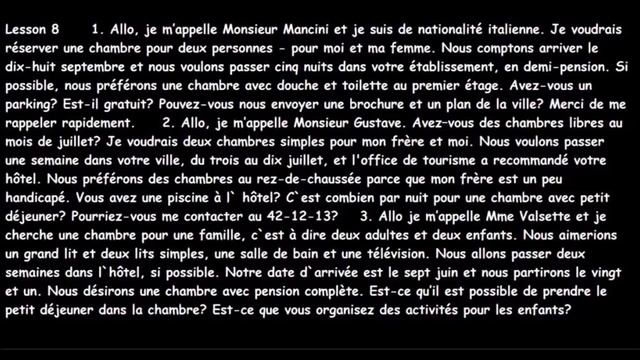 French Language Listening Exercise 8 смотреть онлайн
