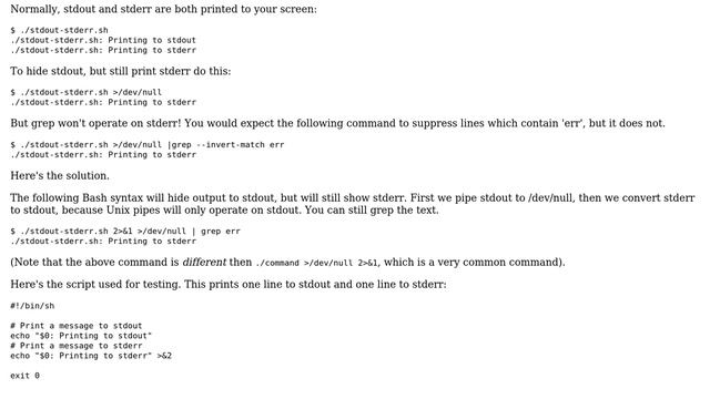 Unix & Linux: How to grep standard error stream (stderr)? (10 Solutions!!) смотреть онлайн