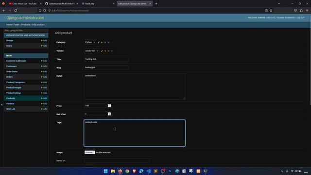 #73|Vendor Panel: fetch all order items|Multivendor Ecommerce Website Django ReactJs & DRF смотреть онлайн