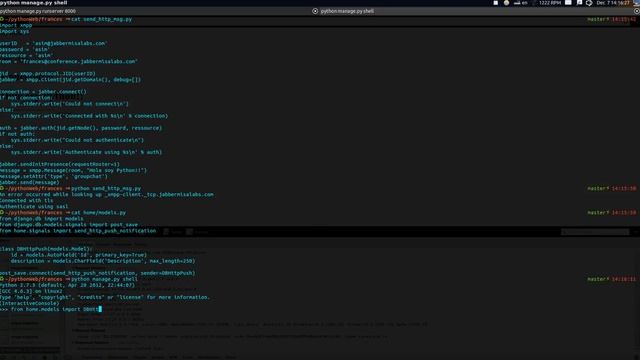 HTTP Push con Python/Django, StropheJS y Ejabberd смотреть онлайн
