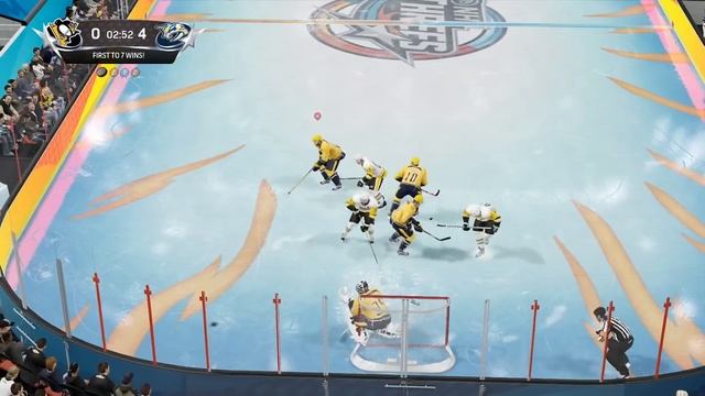 NHL 18 Beta NEW MODE! NHL Threes (3 vs 3) Pittsburgh Penguins vs Nashville Predators Gameplay смотреть онлайн