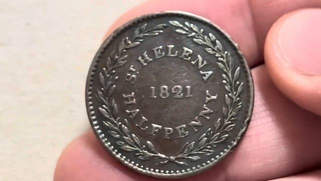 Английская колония Остров Святой Елены Пол Пенни 1821г смотреть онлайн