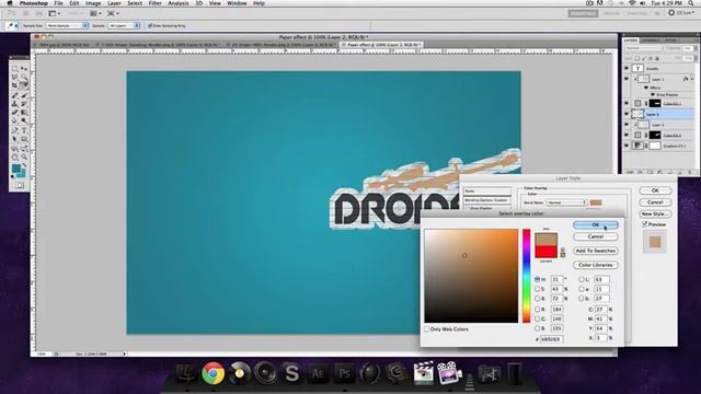 Photoshop Tutorial - How To do The Paper Effect смотреть онлайн