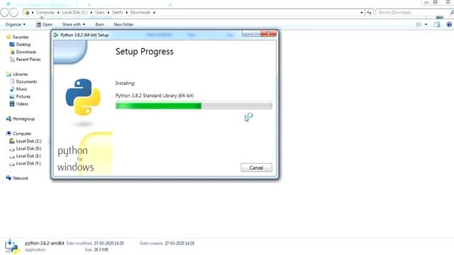 #00|Python Tutorial for Beginners | How to Installing Python 3.8.2 on Windows 7/8/10(64 bit)தமிழில் смотреть онлайн