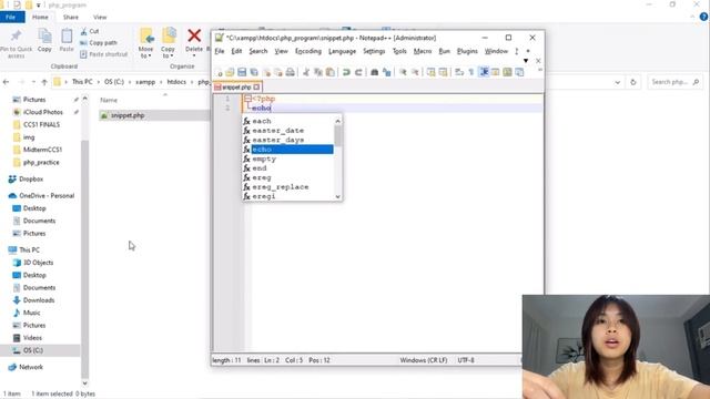 Creating and Running a PHP File Tutorial смотреть онлайн