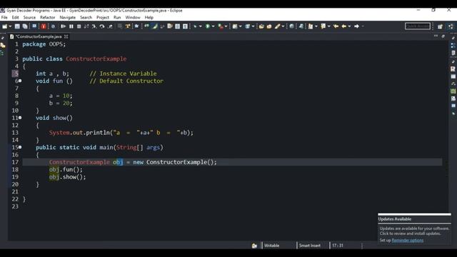 #5 Constructor in java program with practical example | How to use constructors in OOPS смотреть онлайн