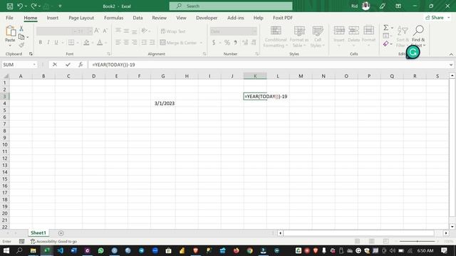 Calculate Current Date In Excel смотреть онлайн