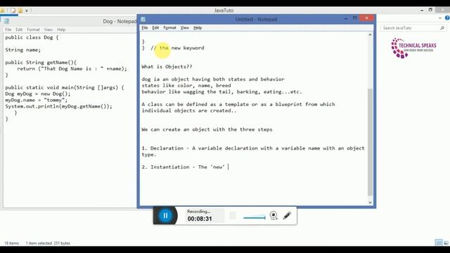 Class and Object in Java | Object-Oriented Programming | Java Tutorial смотреть онлайн