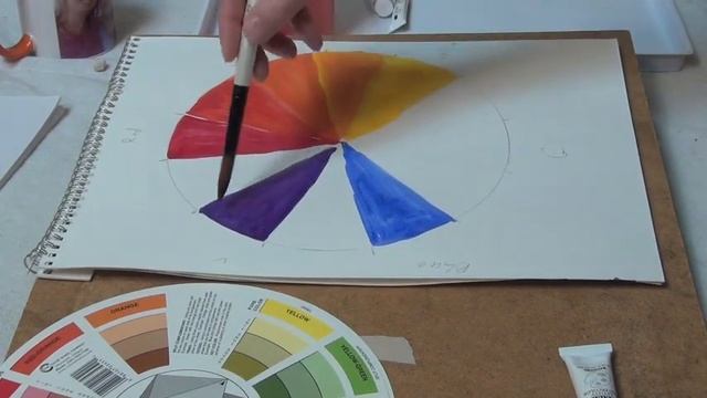 Упражнение по Теории Цвета. Цветное Колесо. Часть 2. смотреть онлайн