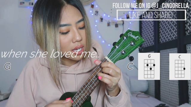 "WHEN SHE LOVED ME" CHORD, UKULELE COVER, BY J CINDORELLA смотреть онлайн