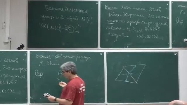 Михаил Шапиро Задачи для теории кластерных алгебр,многообразий характеров,характеристических классо смотреть онлайн