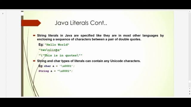 Java Literals and Escape Sequences - Part 1 | Java For Beginners | EduTut | Learn Easily in Tamil смотреть онлайн