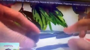 Паучок из пластилина (гр. Цыплята)