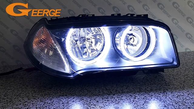 Ultra bright COB Led Angel Eyes kit Halo Rings Car styling For BMW E83 X3 facelift смотреть онлайн