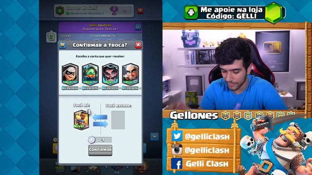 LITERALMENTE BUGUEI A ARENA 1 DO CLASH ROYALE... смотреть онлайн