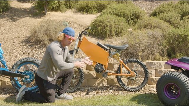 FAT TIRE bike turned into a Electric Dirt bike ( SURON STYLE ) смотреть онлайн