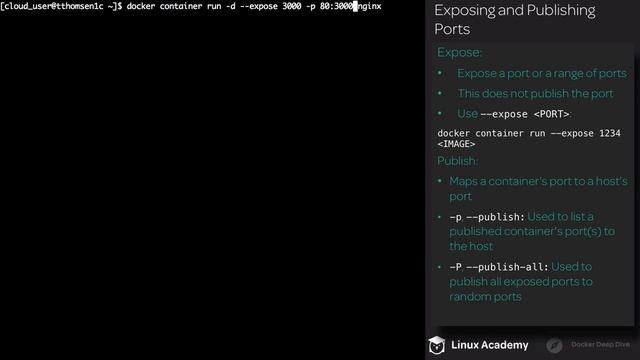 04 3 Exposing Container Ports смотреть онлайн