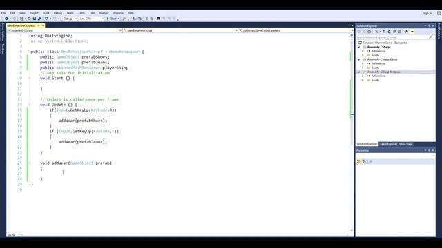 Как сделать игру на Unity 5 #34 Как надеть одежду на персонажа смотреть онлайн