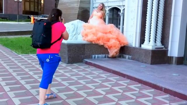 Позирование. Фотосессия в платье Облако. смотреть онлайн