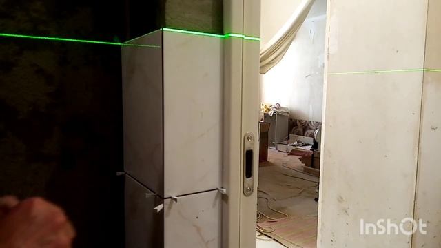 Дверные откосы из плитки. Угол 90 градусов. Запил плитки. смотреть онлайн