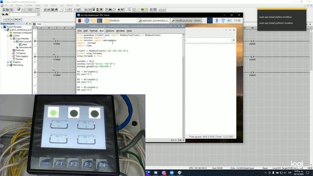 Raspberry Modbus tcp/ip смотреть онлайн