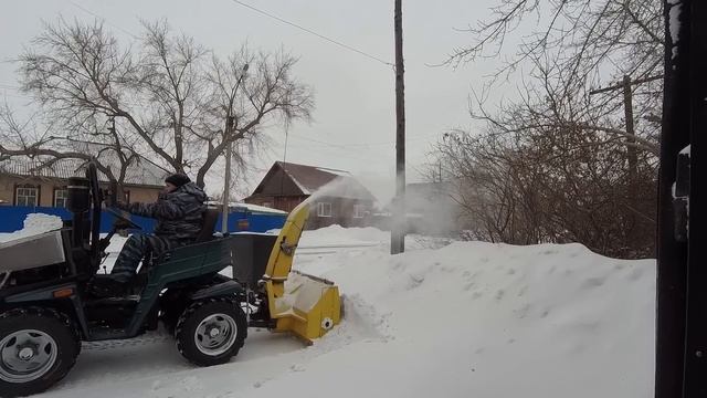 Испытание шнекоротора в работе.