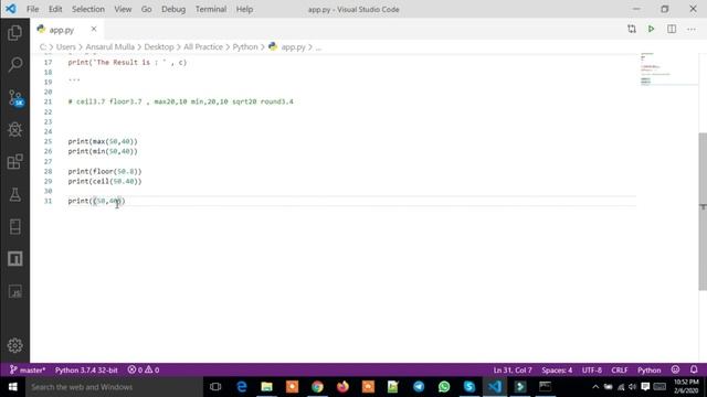 Python Math Function Bangla Part : 4 смотреть онлайн
