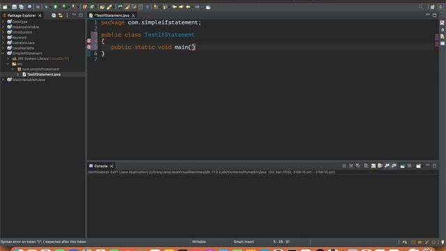 Simple If Statement - Control Statements in Java | If Statement in Java | Test Automation World смотреть онлайн