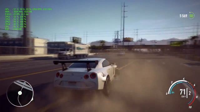 Need for Speed Payback ASUS GTX 1050 Ti STRIX OC / FRAME-RATE TEST смотреть онлайн