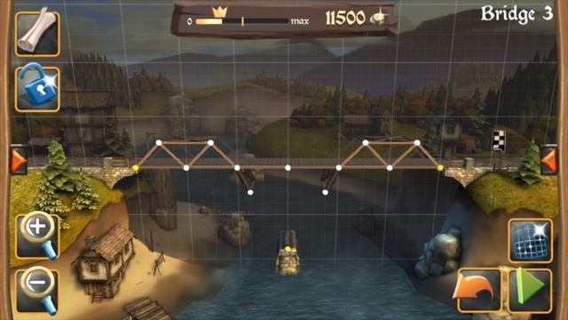 Bridge Constructor Medieval - Bridge 3-4 - Gameplay смотреть онлайн