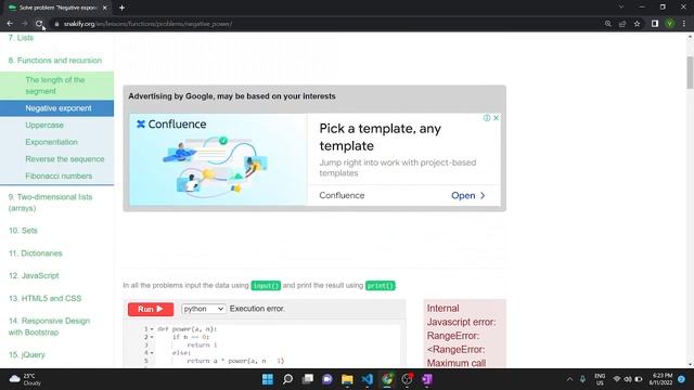 List | Functions & Recursion | 2D Arrays | Sets | Dictionaries | Snakify Problems смотреть онлайн