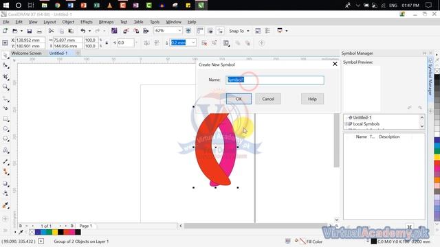 CorelDraw Menu| Object Menu | Insert New Object, and Symbol Options | 43 смотреть онлайн