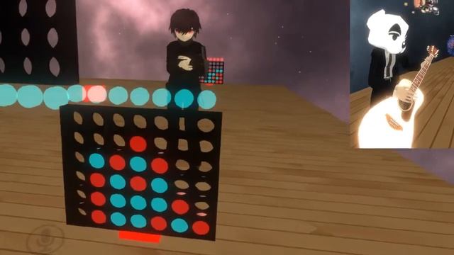 Meta Chara and K.K. Slider play Connect four in VRchat! смотреть онлайн